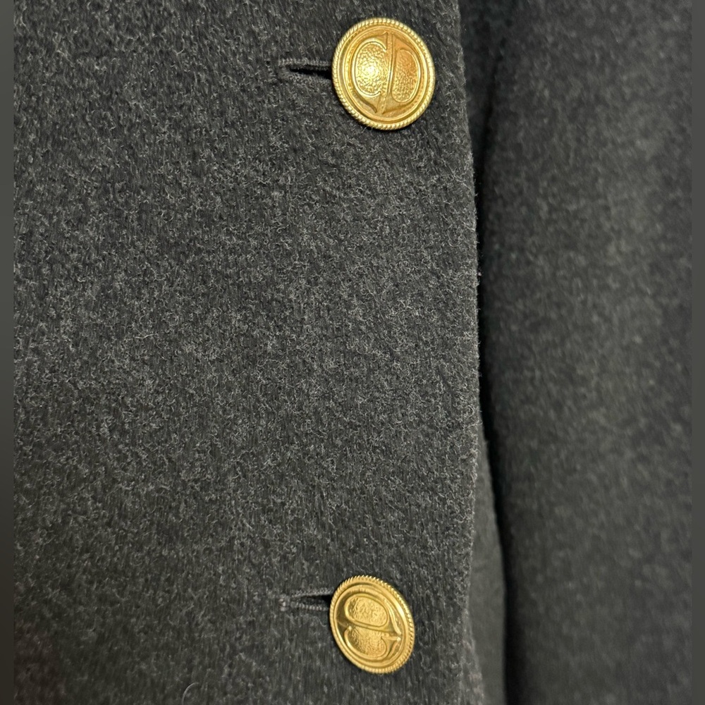 Christian Dior Loro Piana Wool Vintage Military Coat COA - Picture 5 of 10